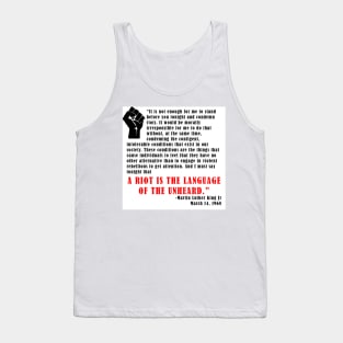 Martin Luther King Jr Quote Tank Top